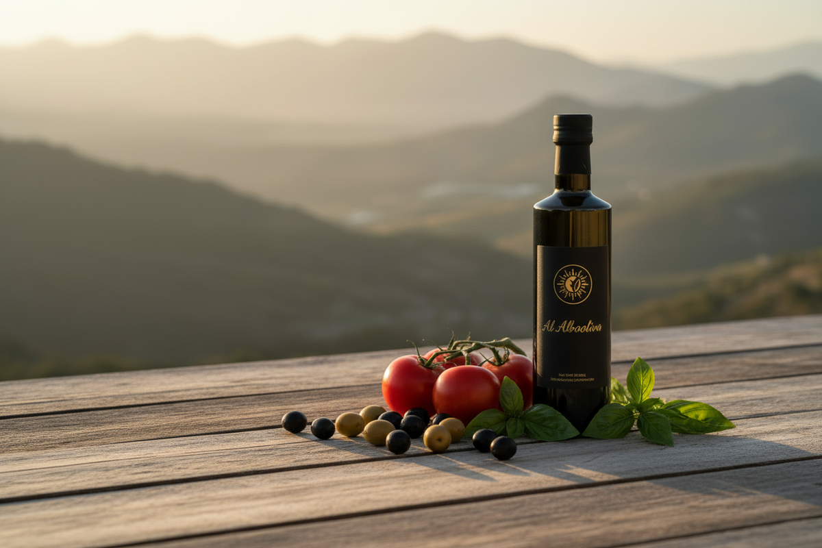 AOVE Al AlbaolivA con ingredientes mediterráneos dieta mediterránea verano