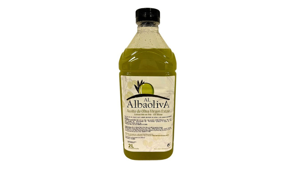 Garrafa PET 2 litros de aceite de oliva virgen extra premium Al AlbaolivA, AOVE de montaña