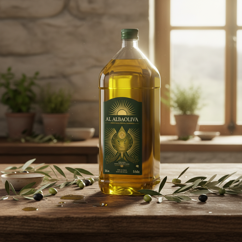 Botella de Al AlbaolivA AOVE aceite de oliva virgen extra picual 5 litros